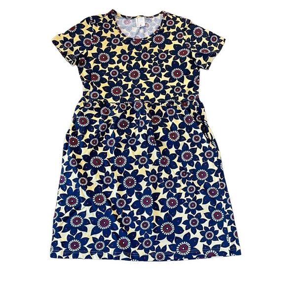 Hanna Andersson organic cotton short sleeve floral dress Small - Picture 2 of 9